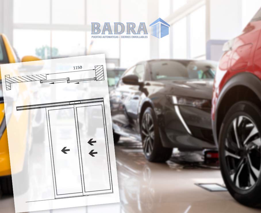 puertas automaticas de cristal para concesionarios
