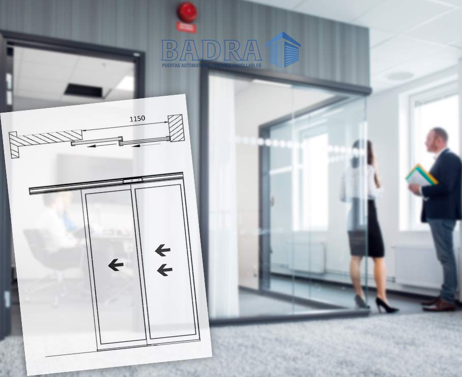 puertas automaticas de cristal para oficinas